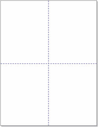 W-2 and 1099-R Forms Blank Paper 4-Up Version "NO Instructions on Back"