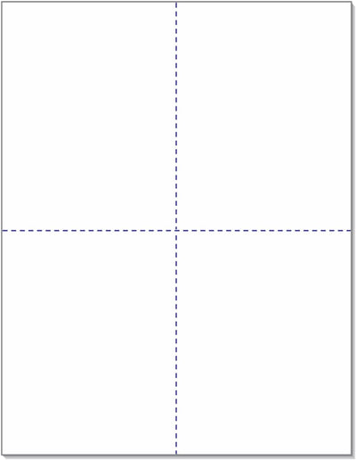W-2 and 1099-R Forms Blank Paper 4-Up Version "NO Instructions on Back"