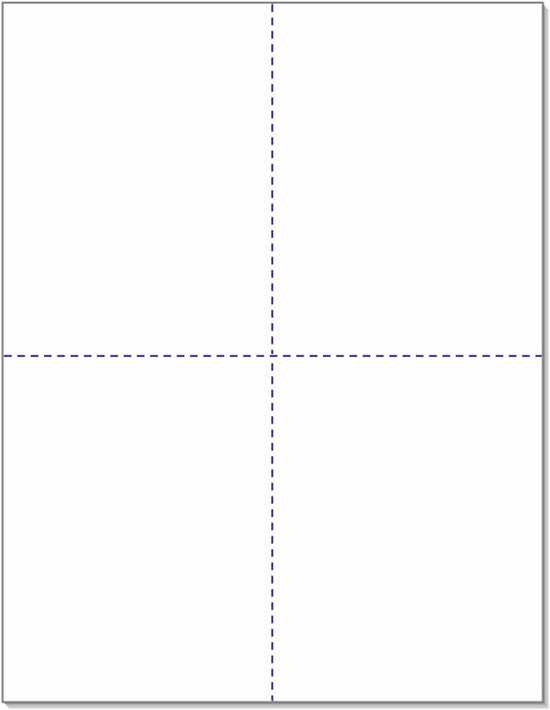W-2 and 1099-R Forms Blank Paper 4-Up Version "NO Instructions on Back"