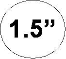Wafer Tab Seals, 1.5" Round, Translucent