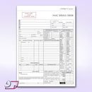 3 Part HVAC Invoice & Repair Detail Form