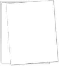 8-1/2 x 11" Letter Size 100 lb. Cover Card Stock, White