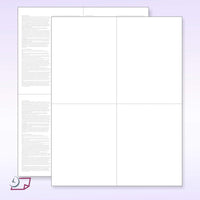 W-2 Forms 4-Up Version "Instructions on Back" for 2025