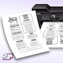 8-1/2 x 11" Letter, 67 Lb. Cover Card Stock, White