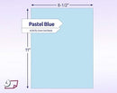 8-1/2 x 11" Letter Size, Pastel Blue Cover Card Stock