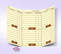 Pocket Size Weekly Time Cards, 8 X 5"