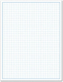 8-1/2 x 11" Quadrille Graph Paper Pad