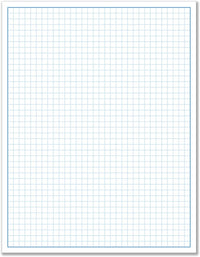 8-1/2 x 11" Quadrille Graph Paper Pad