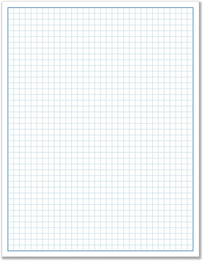 8-1/2 x 11" Quadrille Graph Paper Pad