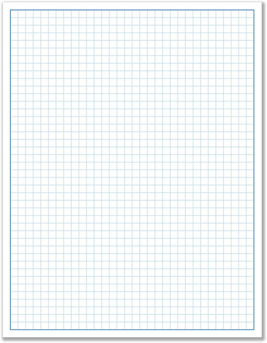 8-1/2 x 11" Quadrille Graph Paper Pad