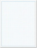 8-1/2 x 11" Quadrille Graph Paper