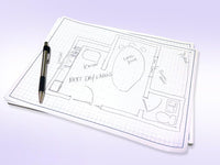 8-1/2 x 11" Quadrille Graph Paper Pad