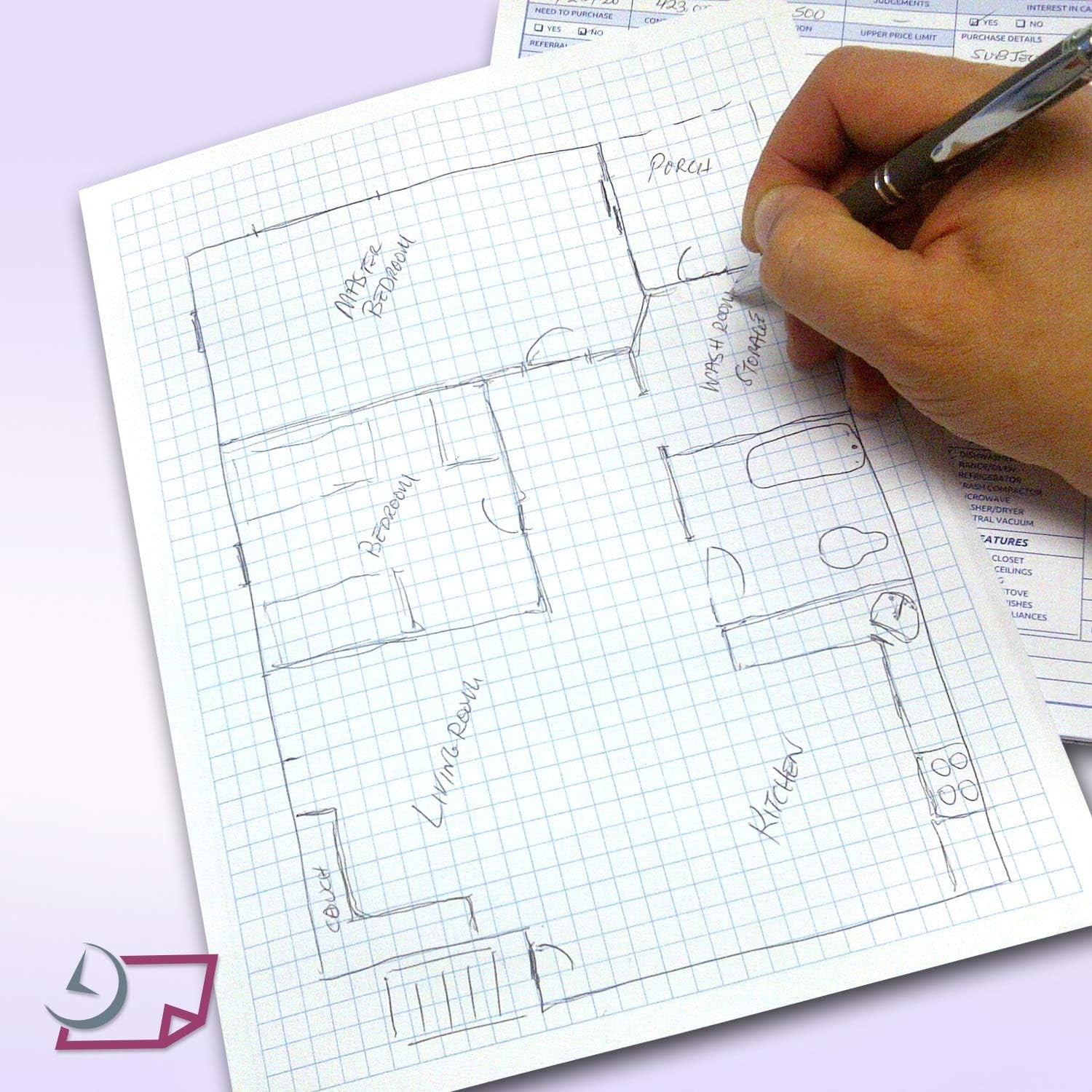 8-1/2 x 11" Quadrille Graph Paper Pad