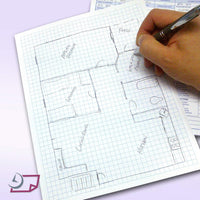 8-1/2 x 11" Quadrille Graph Paper Pad