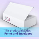 W-2 and 1099-R Forms Blank Paper 4-Up Version "Instructions on Back" for Laser and Ink Jet Printer (100 Forms & Self Seal Envelopes)