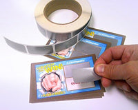 2" x 1" Silver Rectangle Scratch Off  Label Stickers