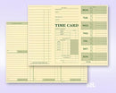 Weekly Time Card, Tag Stock, 10 3/8 X 7 3/4"