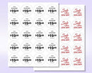 8-1/2" x 11" 20 Labels per Sheet 2" Round