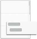 2025 3 UP Laser W-2 Forms, Employee Copy, Horizontal Format (100 Blank Sheets & Envelopes)