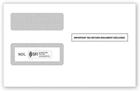 2025 1099 2-Up Double-Window Envelope, Self-Seal