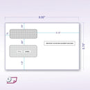 2025 1099 2-Up Double-Window Envelope, Self-Seal