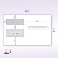 2025 1099 2-Up Double-Window Envelope, Self-Seal