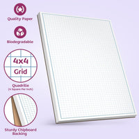 8-1/2 x 14" Quadrille Graph Paper Pad