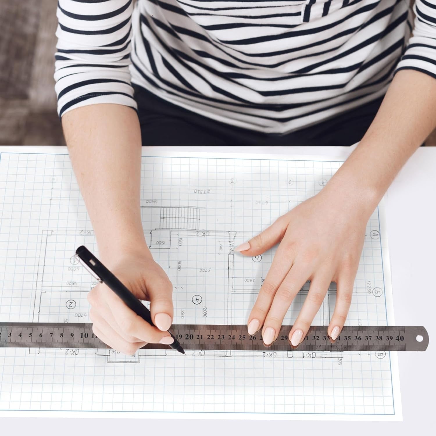 8-1/2 x 14" Quadrille Graph Paper Pad