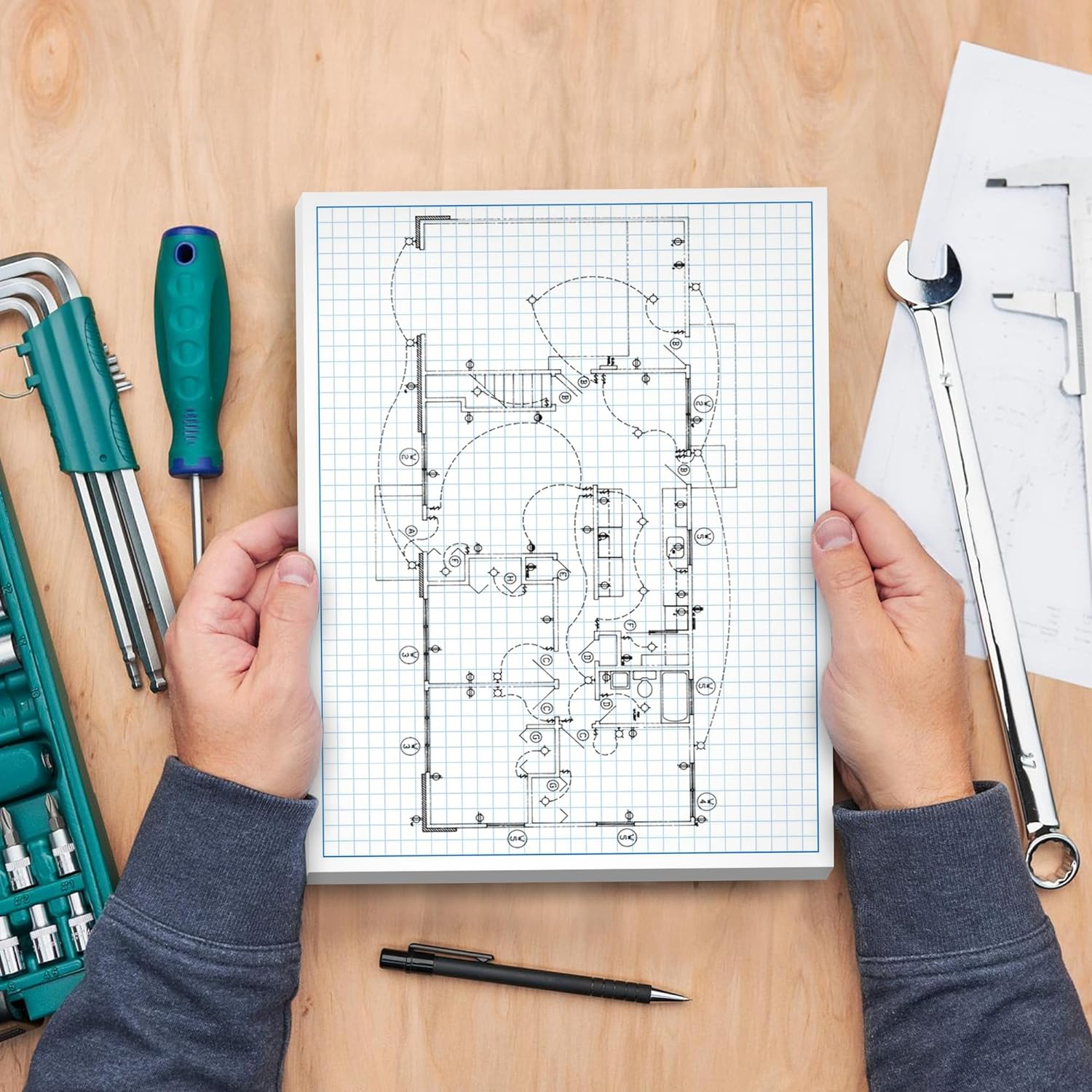 8-1/2 x 14" Quadrille Graph Paper