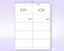 8-1/2" x 11" Pink Fluorescent 10 Labels per Sheet 4 x 2