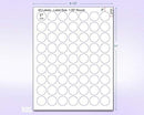 8-1/2" x 11" Yellow Fluorescent 63 Labels per Sheet 1" Round