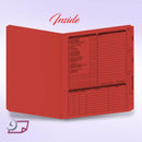 Real Estate Folder Right Panel List Letter Size, Red