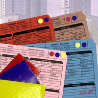 Real Estate Folder Right Panel List Letter Size, Red