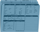 Real Estate Listing Folder, Right Panel List, Letter Size, Blue