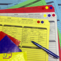 Real Estate Folder Right Panel List Letter Size, Yellow