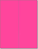 8-1/2" x 11" Fluorescent Pink 2 Labels per Sheet 4-1/4" x 11"