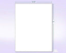 8-1/2" x 11" Fluorescent Pink Labels, 1 Label per Sheet, 8-1/2" x 11"