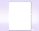8-1/2" x 11" Pink Fluorescent 1 Label per Sheet 8.5 x 11