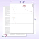 2025 3-Up W-2 Tax Forms (100 Sheets & Self Seal Envelopes) for Laser or Inkjet, Instructions Printed on The Back.