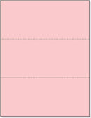 8-1/2 x 11 20# Pink Paper 2 Horizontal Perforations @ 3-2/3 & 7-1/3 from bottom