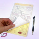 5-1/2 x 8-1/2 Carbonless 2 Part Order Forms, Bound Wraparound Cover, White/Canary, 50 Sets per Book.