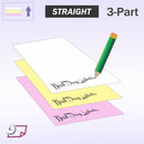 8-1/2 x 11" NCR Laser Carbonless 3 Part Paper