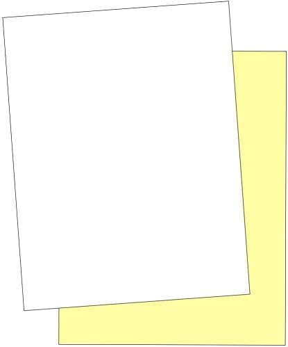 8-1/2 x 11" Laser Carbonless 2 Part Paper