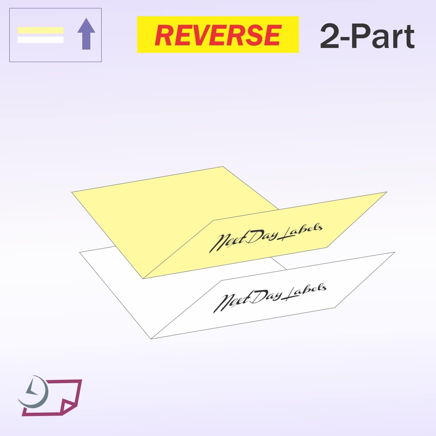 8-1/2 x 11" Laser Carbonless 2 Part Paper