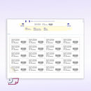 8-1/2" x 11" Wrist Band For Adults, 20 Labels