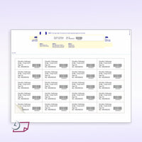 8-1/2" x 11" Wrist Band For Adults, 20 Labels