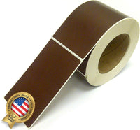 Rectangle Inventory Color Coding Labels - Brown - 3 x 5