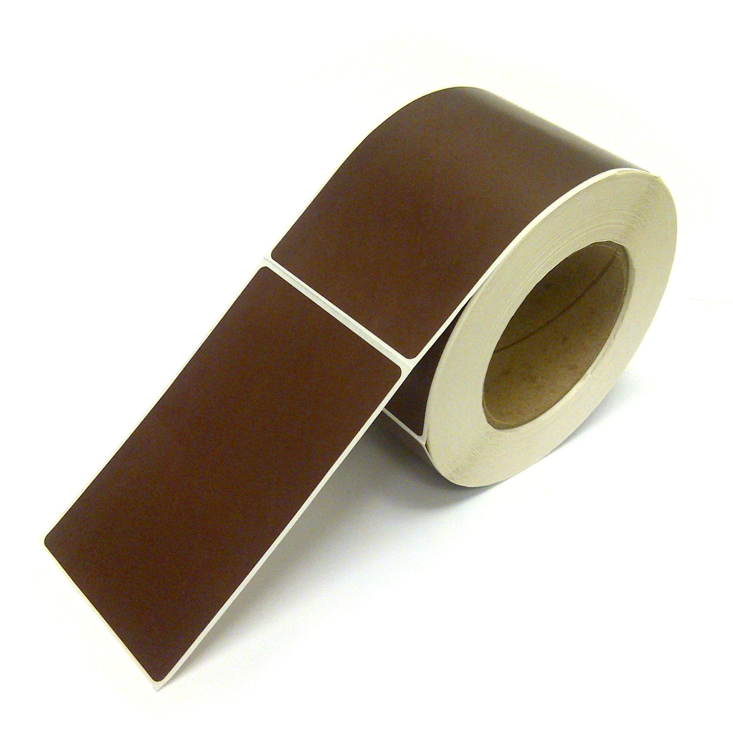 Rectangle Inventory Color Coding Labels - Brown - 3 x 5
