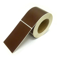 Rectangle Inventory Color Coding Labels - Brown - 3 x 5