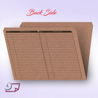 Real Estate Folder Right Panel List Letter Size, Brown Kraft